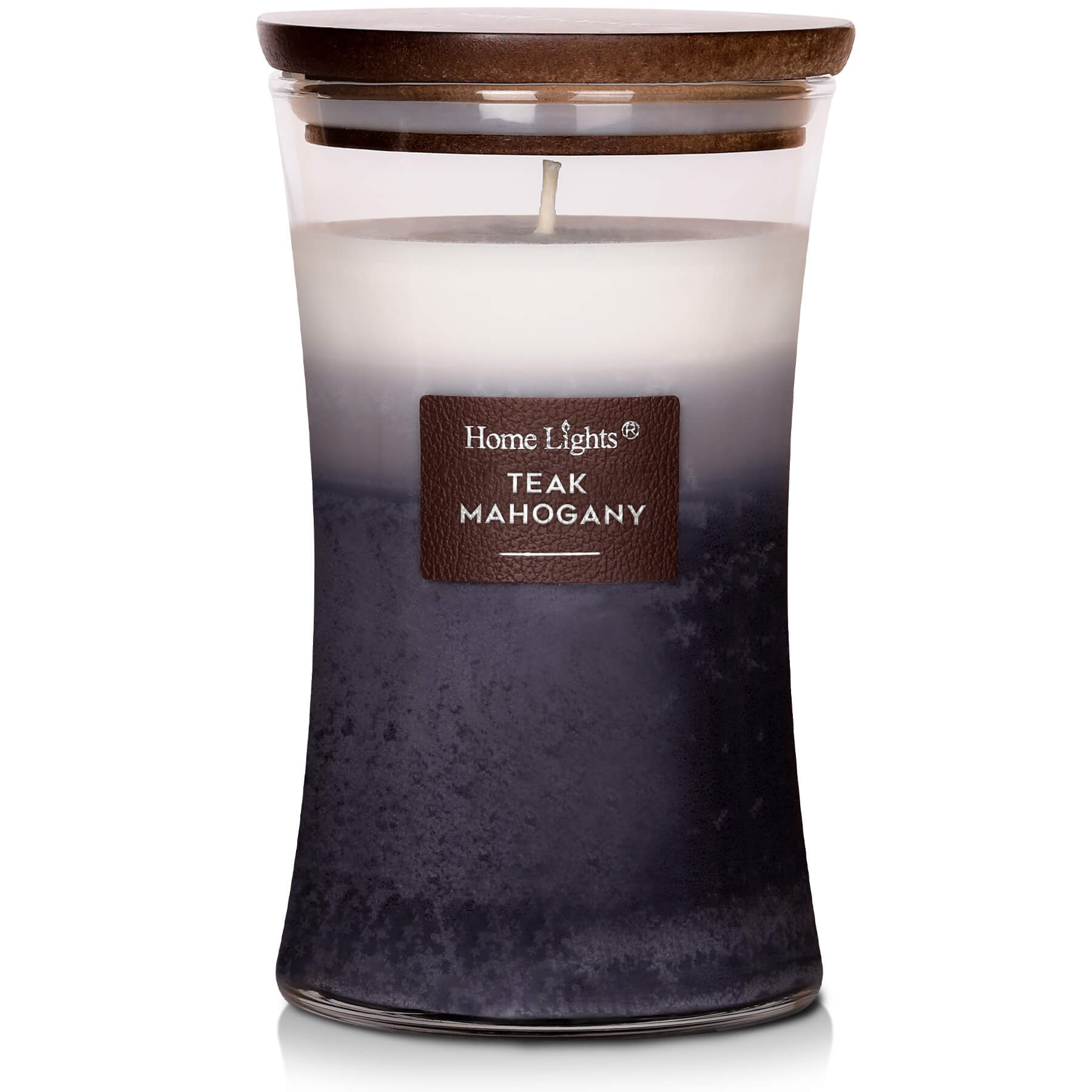 Picture of Teak Mahogany, Home Lights 3-Layer Highly Scented Candles 